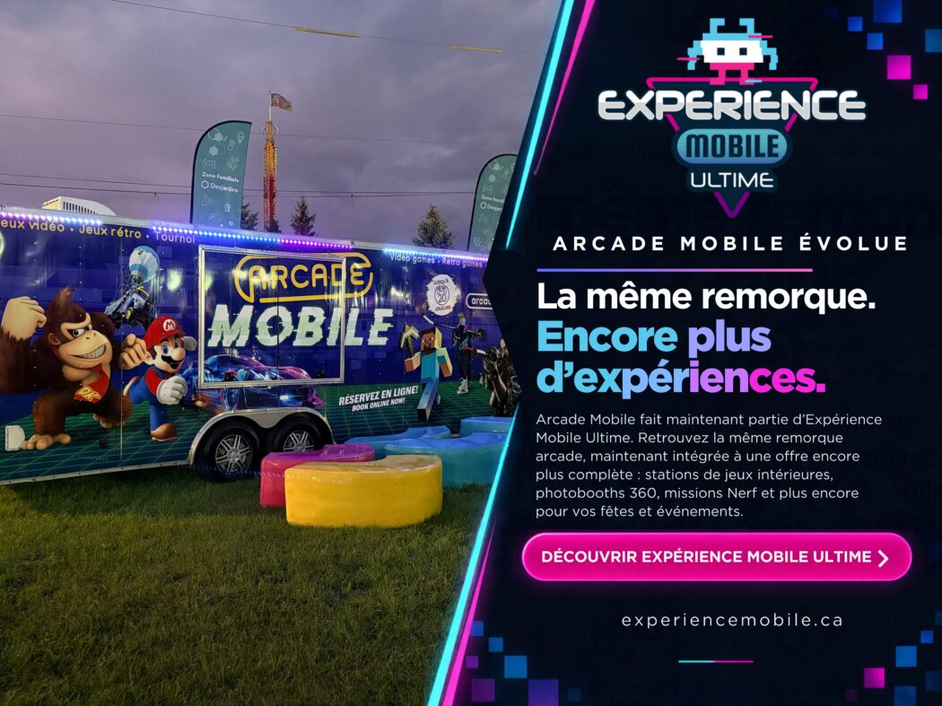 arcade devient expmob website banner
